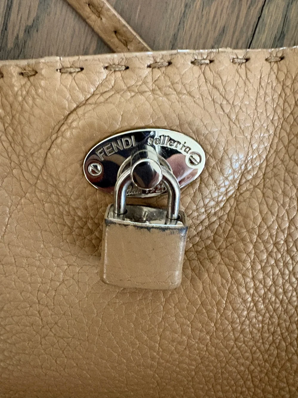 FENDI Soft Leather Tote Bag in Tan - Classic Everyday Carry